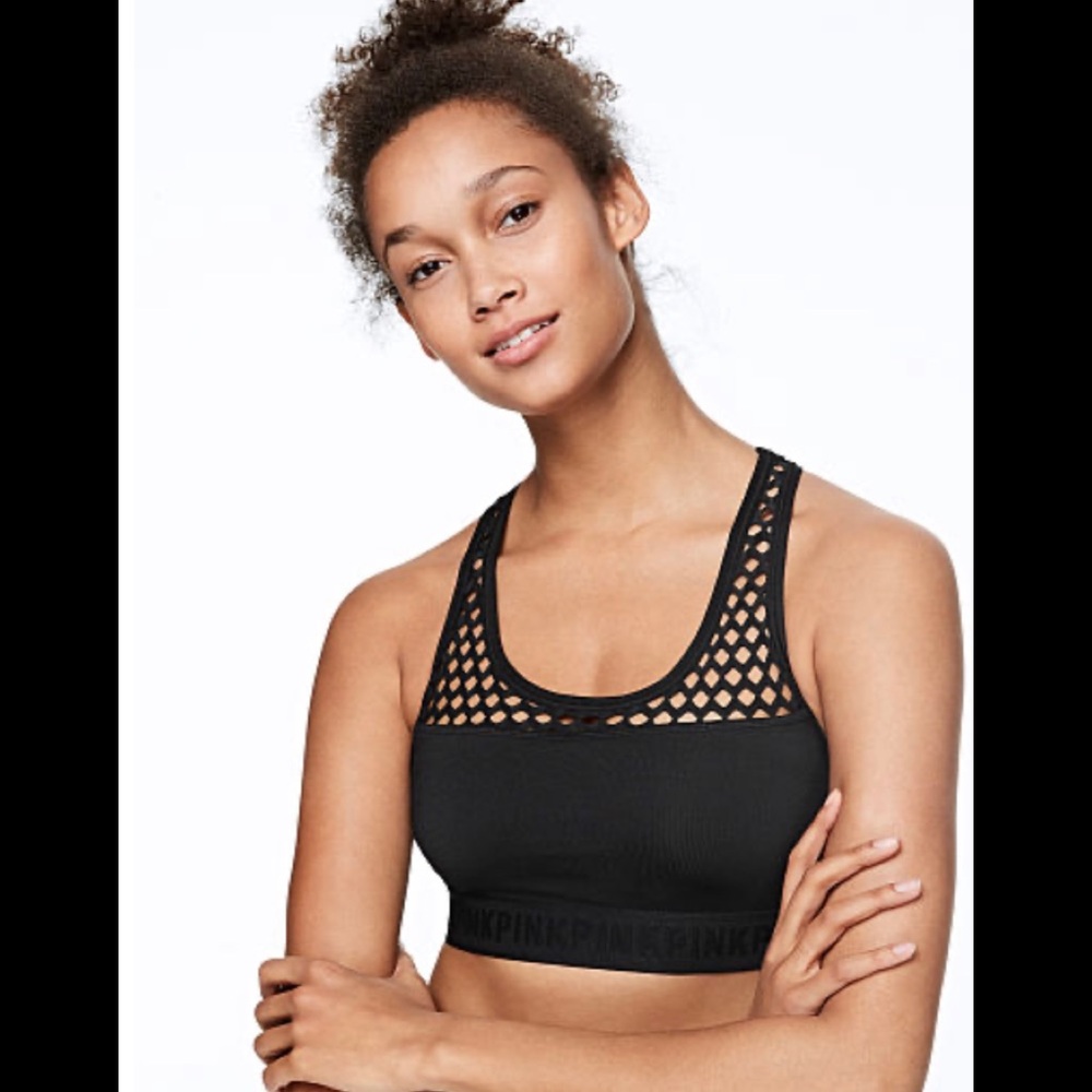 VS PINK Ultimate Mesh Racerback Sports Bra
